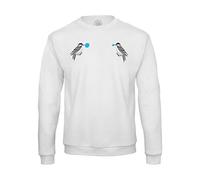 Sweat Shirt Homme Petits Oiseaux Rayés Font des Bulles Humour Nature Dessin Animaux