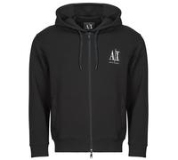 ARMANI EXCHANGE Veste de survêtement noir / blanc, Taille XL