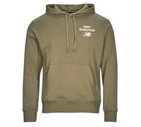 Sweat-shirt hommes New Balance ESSENTIALS FRENCH TERRY HOODIE Kaki EU XL