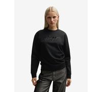 Sweat-shirt HUGO Easy Crew noir pur femme - S