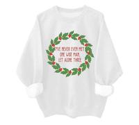 Sweat-shirt humoristique « I 've Never Met One Wise Man Let Alone Three » - Unisexe, blanc, L