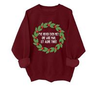 Sweat-shirt humoristique « I 've Never Met One Wise Man Let Alone Three » - Unisexe, bordeaux, XXL