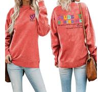 Sweat-shirt imprimé « I Love My Student » imprimé sur le devant pour femme « Dear Student Behind Me », Rouge, XX-Large
