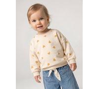 Sweat-shirt imprimé motif léopard vanille 24M(86CM)