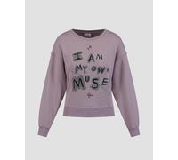 Sweat-shirt Imprimé Violet Pour Femmes Deha A00550-26403 XL