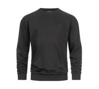 Indicode Hommes Holt Sweatshirt | Sweat avec Poignets côtelés Black M