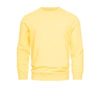 Indicode Hommes Holt Sweatshirt | Sweat avec Poignets côtelés Pale Banana S