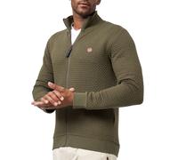 Sweat-shirt Indicode pour hommes tricot bermie pull col montant fermeture éclair