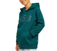 Sweat-shirt - JACK & JONES - Essentials Corp Logo - Vert foncé - Manches longues - Garçon 140