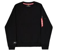 Sweat-shirt Label Backprint Alpha Industries - Black L