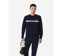 Sweat-shirt Lacoste Branded Stripe Tennis bleu marine blanc vert - L