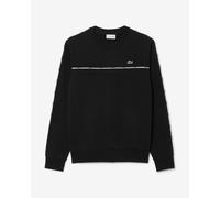 Sweat-shirt Lacoste Logo Trim Fleece noir pur - XXL
