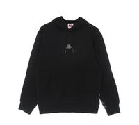 Sweat-shirt leger a capuche avec bande ecusson pour hommes BLACK XS