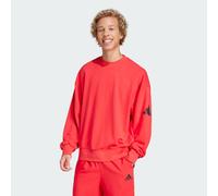 adidas Herren Essentials Lose FIT Three Bar Sweatshirt, Pure Ruby/Black, XXL