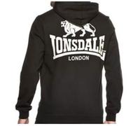 Sweat shirt - Lonsdale - Acton - Noir - Manches longues - Col capuche M