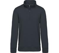 Sweat-Shirt Lourd 300 G - Col Zippé - K487 - Bleu Marine