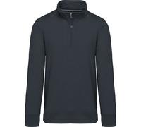 Sweat-Shirt Lourd 300 G - Col Zippé - K487 - Bleu Marine