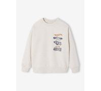 Sweat-shirt Mattel® Hot Wheels garçon beige chiné 12A