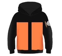Sweat-shirt - MOBIGARLAN - Garçon - Imprimé Naruto - Manches longues - Col capuche 125 cm
