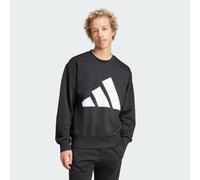 adidas Homme Essentials BIG Logo Fleece Sweatshirt, Black/White, XL
