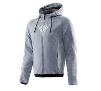 Sweat-shirt moto Homme Dainese BOVISA avec protections Grey-Melange/Black