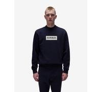 Sweat-shirt Napapijri Box Logo bleu marine blanc - XL