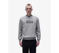Sweat-shirt Napapijri Box Logo gris noir - XL