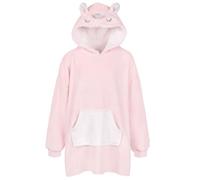 Sweat-shirt oversize de couleur rose - licorne S/M