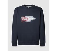 Sweat-shirt Pepe Jeans Trey Crewneck bleu foncé - S