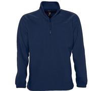 Sweat Shirt Polaire Col Zippé - 56000 - Bleu Marine