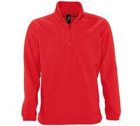Sweat Shirt Polaire Col Zippé - 56000 - Rouge