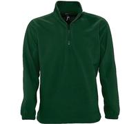 Sweat Shirt Polaire Col Zippé - 56000 - Vert Sapin