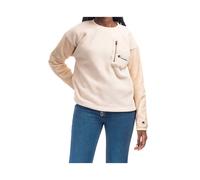 Sweat-shirt Polartec beige à col rond Champion pour femmes XS