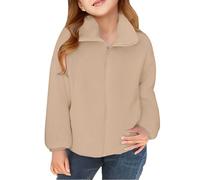 Sweat-shirt pour enfant avec polaire corail et revers manches longues couleur unie veste d'hiver avec longue polaire et double capuche en polaire Protection contre le fromage Veste de loisirs chaude