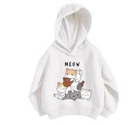 Sweat-Shirt pour Enfant - plus sweat à capuche en velours ample chaud sweat à capuche Printemps et Automne Décontracté Pull Pull , Crop Top Fille Hiver Automne et Printemps Enfant Ado 5-15 Ans