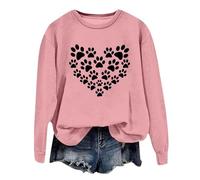 Sweat-shirt pour femme avec motif cœur steampunk - Pull à manches longues avec motif mécanique - Haut décontracté à col rond de style vintage