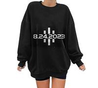 Sweat-shirt pour femme, surdimensionné Halloween Spooky Ghost Stuff Streetwear, sweatshirts baggy fins, pulls de sport à manches longues, pull vintage, sweat-shirt à capuche, Blanc., L