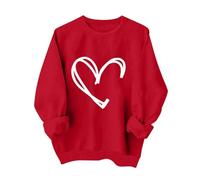 Sweat-shirt pour femme taille 42 sweatshirts pour femme sans capuche Pull surdimensionné pour femme Veste de sport et de sport, rose, XXL