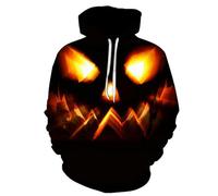 Sweat-shirt pour homme avec impression 3D d'Halloween comme sweat à capuche décontracté pour les jours de liberté, activités de loisirs confortables avec un design moderne et une matière douce, Jaune