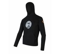 Sweat-shirt pour homme Sensor Merino Wool Upper Kangourou XL noir/hélium