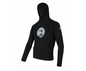 Sweat-shirt pour homme Sensor Merino Wool Upper Kangourou XL noir/hélium