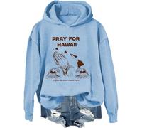 Sweat-shirt « Pray For Hawaii After The Wave Comes Hope », chemise d'avertissement de tsunami, après la vague vient espoir chemises, Bleu ciel., XXL