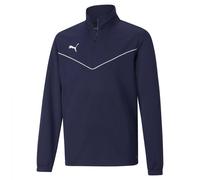Puma Sweat de sport TeamRise bleu foncé/blanc Taille 116