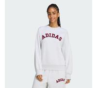 Sweat-shirt ras-du-cou 3bandes Adidas Femmes Maroon / Off White L