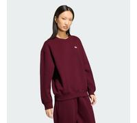 Adidas Originals Essentials Crew Long Fleece Oversized Sweatshirt Violet S Femme