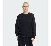 Sweat-shirt RAS-DU-COU MAILLE PELUCHEUSE 3BANDES Black XS