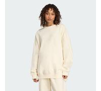 Sweat-shirt ras-du-cou oversize Essentials Linear Cream White XS