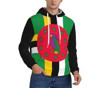 Sweat-Shirt Respirant À Imprimé Dominique Drapeau pour Homme - Coupe Décontractée avec Poches Avant pour Un Style De Vie Décontracté Et Actif