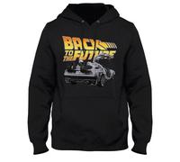 Sweat-shirt - Retour vers le Future - BTTF Dolorean - Noir - Manches longues - 100% coton S