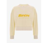 Sweat-shirt Santini Brand jaune clair femme - S